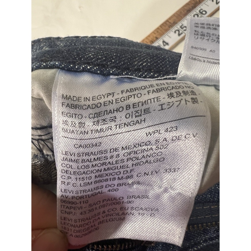 Levi's Classic Womens Mid-Rise Skinny Denim Jeans Blue Size 8 W29 L32 - Picture 4 of 9